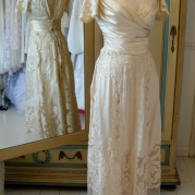 Original Edwardian and 1920s vintage wedding dress