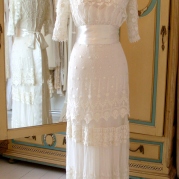 Original Edwardian and 1920s vintage wedding dress