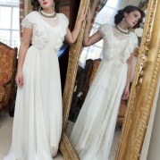 1930s vintage wedding dress
