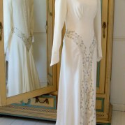 1940s vintage wedding dress