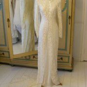 1940s vintage wedding dress