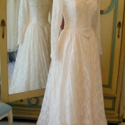 1940s vintage wedding dress