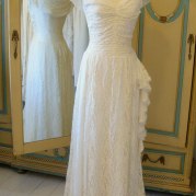 1940s vintage wedding dress