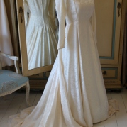 1940s vintage wedding dress