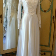1940s vintage wedding dress