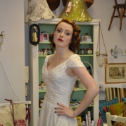 1940s vintage wedding dress