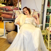 1940s vintage wedding dress