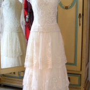 1940s vintage wedding dress