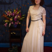 1940s vintage wedding dress