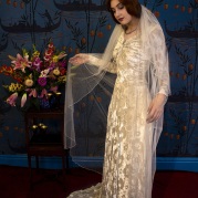 1940s vintage wedding dress