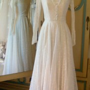 1940s vintage wedding dress