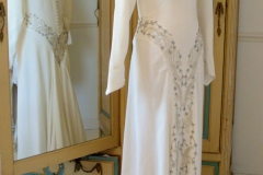 1940s vintage wedding dress