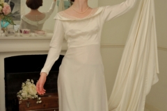 1940s vintage wedding dress