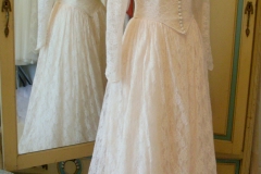 1940s vintage wedding dress