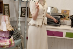 1940s vintage wedding dress