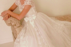 1940s vintage wedding dress