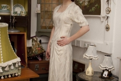 1940s vintage wedding dress