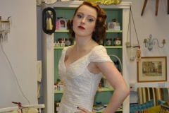 1940s vintage wedding dress