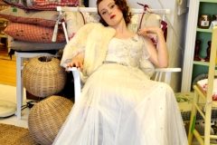 1940s vintage wedding dress