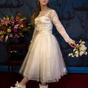 1950s vintage wedding dress