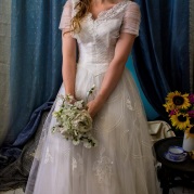 1950s vintage wedding dress