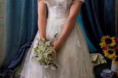 1950s vintage wedding dress