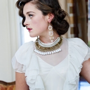 Vintage accessories, hair bands, veils, veil combs and fur from Abigail's Vintge Bridal