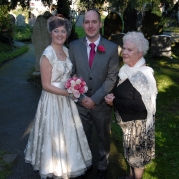 Real brides in original vintage wedding dresses by Abigail's Vintage Bridal